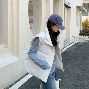 Veste en duvet et coton à col montant, écharpe décontractée et chaude, style <span class=keywords><strong>mi</strong></span>-long, best-seller automne-hiver 2025 pour femmes - Product Image 4