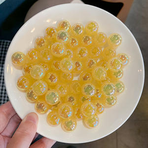 Bricolage brillant rond oeil de chat accessoires usine Spot couleur bonbon semi-fini cheveux corde matériel - Product Image 6