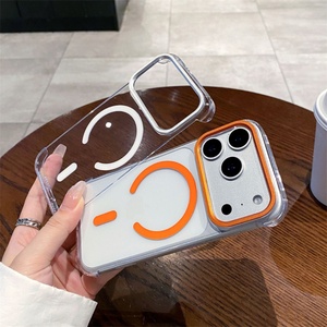 เคสโทรศัพท์มือถือแบบใสกันเหลือง แม่เหล็กยึดติด ไม่มีขอบ สำหรับ iPhone 17 16 Pro Max, เคสไร้ขอบสำหรับ iPhone 17 Pro รุ่น High End - Product Image 3