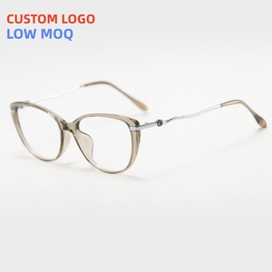 2026 Metal High-end Style Square Glasses TR90 Women Men's Thickness Trendy Custom Eyeglasses <strong>Frames</strong> - Product Image 1