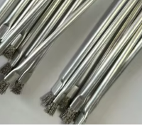 Brosse industrielle en fil d'acier inoxydable pour nettoyage, tube métallique personnalisé, fabrication OEM, vente en gros, fourniture d'usine