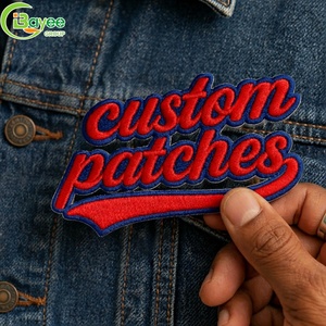 Custom 3D Embroidery Patches Letter Animal Embroidery Woven Patch Heat Transfer Embroidered Iron on Patch for Clothing Hat - Product Image 1