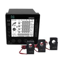 Medidor de Energía Trifásico con Función Multitarifa RS485 Modbus RTU, Panel de 96*96mm, Medidor de Consumo Eléctrico, Transformador de Corriente