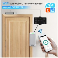 Contrôleur de porte simple Wiegand 26~44, 56, 58 bits, entrée Wi-Fi, contrôleur d'accès intelligent compatible avec l'application Tuya, système de verrouillage de porte