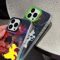 Coque de téléphone en carton Luffy Zoro pour iPhone 15 Pro Max 14 P avec impression UV forte et brillante