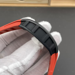 Reloj de Lujo para Hombre, Diseño Esqueletizado, Carcasa Negra, Correa Roja, Mecánico Automático, Resistente al Agua, Luminoso, Deportivo, Tendencia de Moda 2026 - Product Image 5