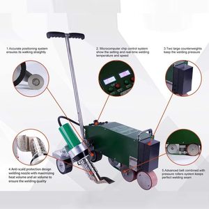 Soldador de Aire Caliente para Techos de 2.5 Kw y 230 V con Rodillo de Presión para Techos de PVC, TPO y CPE - Product Image 4