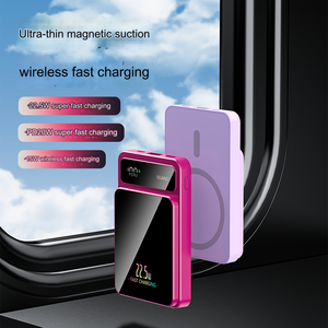 Banque d'alimentation magnétique sans fil de haute qualité d'usine Chargeur de charge rapide portable haute capacité 10000mah et 5000mAh - Product Image 5