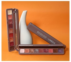 9สีอายแชโดว์เนื้อแมทกลิตเตอร์เนื้อแมทกันน้ำติดทนนานแผ่นคีย์บอร์ดลาเมล่าเครื่องสำอางสำหรับแต่งหน้า - Product Image 5