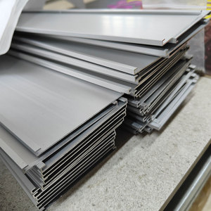 Plaque <span class=keywords><strong>de</strong></span> porte <span class=keywords><strong>de</strong></span> bureau en profilé aluminium vierge, support mural pour plaque nominative avec insert pour nom, vente en gros - Product Image 1