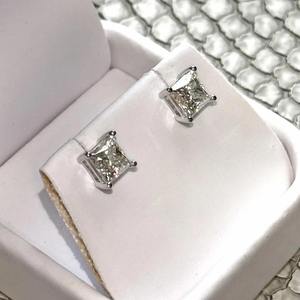 Pendientes de tuerca con cierre de rosca de moissanita VVS de 3 ct, plata de ley 925, corte redondo, joyería fina para mujer y hombre, regalo premium para uso diario - Product Image 3