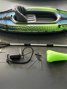 Ensemble de <span class=keywords><strong>kayak</strong></span> gonflable pliable en PVC <span class=keywords><strong>Challenger</strong></span> K1 68305 pour la pêche à la dérive, les sports nautiques en plein air, durable, 1 personne - Product Image 4