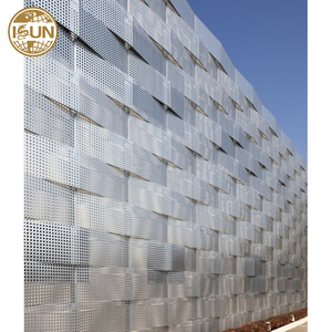 Hojas de revestimiento de pared de Metal decorativas perforadas de aluminio para exteriores de diseño moderno Corte por láser <span class=keywords><strong>Fachada</strong></span> <span class=keywords><strong>exterior</strong></span> de aluminio - Product Image 2