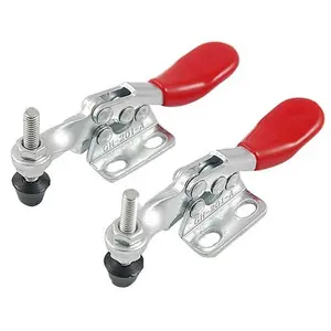 4pcs GH-201A Orizzontale Toggle Morsetto a Sgancio Rapido Morsetti A Ginocchiera Set 27KG Verticale Toggle Morsetto A Mano Strumento di Clip