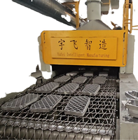 Máquina de Granallado de Banda de Malla Serie ATHI QWD, Motor Automático de Alta Productividad, Tipo Continuo para Piezas de Aluminio Fundido a Presión