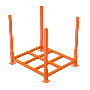 מדפי פלדה כבדים OEM CASE CARTER ניתנים לערום 4 קומות, צבועים באבקה, מוטות מדפים אנכיים לוגיסטיים, צבע בהתאמה אישית 1200x800 - Product Image 1