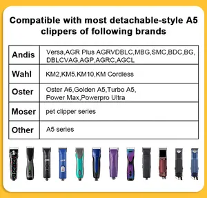 A5 Clipper Blades Professional Pet Cut Machine Replacement Clipper Blades 10#30# 5F 7F Steel And Fit Clipper Grooming