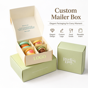 Caja de Papel Rígido Rectangular, Cartón Color Marfil, Impresión a Cuatro Colores, Logotipo Personalizado, Empaque de Alimentos de Alta Gama, Impresión Offset - Product Image 2