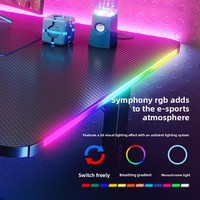 Bureau d'angle RGB P201 en gros direct usine – Bureau de streaming/gaming/esports en L sans finition de surface pour l'export