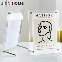 Cadre photo en acrylique transparent de haute qualité personnalisable pour la décoration de la maison
