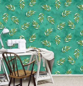 Elegante moderno multifunzionale Pvc carta da <span class=keywords><strong>parati</strong></span> tradizionale motivo geometrico <span class=keywords><strong>con</strong></span> pianta impermeabile <span class=keywords><strong>foglie</strong></span> Design - Product Image 1