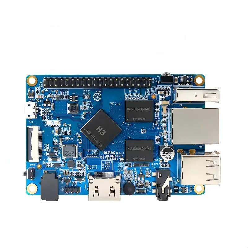 Papan pengembangan Pc 1GB DDR3 oranye Pi Quanzhi H3 chip ARM Cortex-A7 quad core ARM papan pengembangan