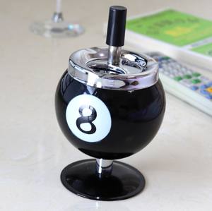 Cenicero de Metal Tipo Prensa Caliente con Diseño Creativo de Bola de Billar, Sin Humo, para el Hogar, Accesorios para Fumar - Product Image 2