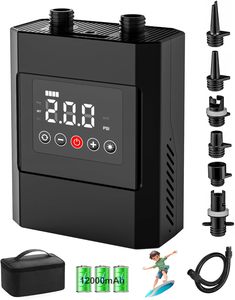 Pompe à air électrique portable, batterie 12000mAh, rechargeable par USB, moteur sans balais, pompe à air pour <span class=keywords><strong>camping</strong></span>, SUP, kayak gonflable - Product Image 3