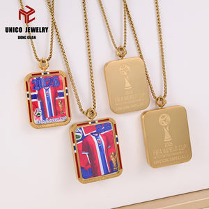 Collana da Uomo in Acciaio Inossidabile per la Coppa del Mondo 2026 Norvegia - Product Image 1