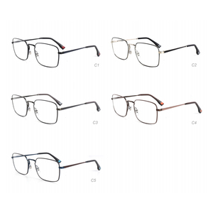 BONA Unisex aleación de titanio anteojos nuevos rectángulos anteojos ópticos de moda <span class=keywords><strong>General</strong></span> uso diario Marco de Anteojos - Product Image 2