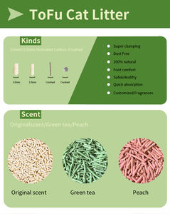 Vente en gros de sable de litière pour chat sans poussière ultra absorbant Forme de bande personnalisée 2kg Tofu <span class=keywords><strong>Arena</strong></span> Para Gatos Tofu à bas prix rinçable - Product Image 5