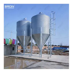 Galvanized Sheet 30 Tons Silos Poultry Feed Storage Grain Silo