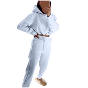 Ensemble 2 pièces de Jogging pour femme, pantalon à capuche, vêtements de sport imprimés, survêtement chaud pour fille, automne et hiver - Product Image 6