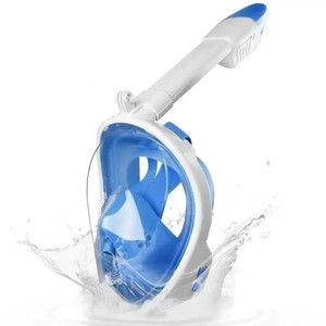 Máscara <span class=keywords><strong>de</strong></span> Buceo Ovalada Integral con Snorkel Integrado y Seco, Correa <span class=keywords><strong>de</strong></span> Máscara <span class=keywords><strong>de</strong></span> Buceo sin Esquinas Afiladas, <span class=keywords><strong>Gafas</strong></span> <span class=keywords><strong>de</strong></span> Buceo y Snorkel, Set <span class=keywords><strong>de</strong></span> Buceo - Product Image 1