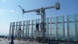 Gondole d'entretien de façade BMU avec potence fixe, équipement de nettoyage de vitres équipement d'accès suspendu - Product Image 3