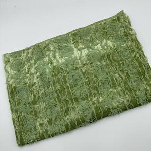 Fabriek Directe Verkoop In Voorraad Lente En Herfst Fluwelen Borduurwerk Rose Borduurwerk Kleding Stof - Product Image 4