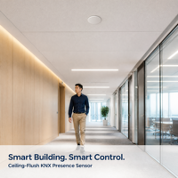 Capteur radar KNX à ondes millimétriques 24 GHz de nouvelle génération SEN-Mini/5113 avec surveillance FMCW et Lux, 30 V CC, pour salles de formation et maisons de retraite