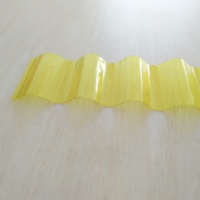 Feuille ondulée de vague de polycarbonate de PC en plastique clair protégé UV