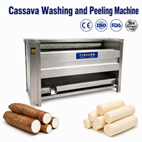 Ce Gecertificeerde Roestvrijstalen 304 Cassave Schilmachine Met Motor 300-500 Kg/u Capaciteit Voor Groenteverwerkingsbedrijven