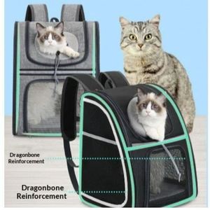 Foldable Oxford Pet Carrier <b>Backpack</b> Round Head Out Design Ventilated <b>Cat</b> Travel <b>Backpack</b> with Front Pocket - Product Image 3