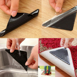 Double Sided Reusable 8pcs Rug <strong>Grippers</strong> <strong>Tape</strong> Anti Slip Rug Pad for Hardwood Floors, Carpet, Rug Stoppers to Prevent Sliding - Product Image 4