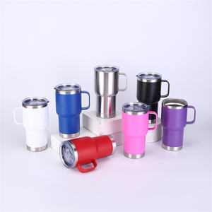 Gobelet isotherme de 20 oz, tasse à café, mug de voyage à double paroi, mug à café en acier inoxydable avec poignée - Product Image 1