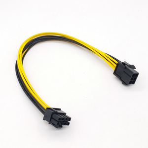 Cantell PCIe kabel daya GPU, 6 Pin jantan ke 8Pin kabel jantan 18AWG 20cm - Product Image 2