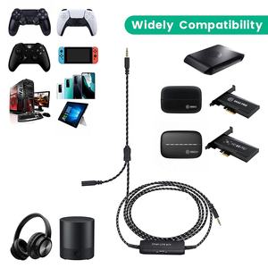 Vente chaude Chat Link Câble audio de casque de jeu détachable pour <span class=keywords><strong>HD60</strong></span> <span class=keywords><strong>S</strong></span> + Chat Link Pro Cable Headphone - Product Image 2