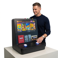 Mini borne d'arcade compacte 18-en-1 avec jeux, équipement de jeu commercial à monnayeur pour les entreprises de divertissement intérieur