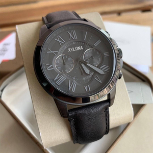 Montres à quartz d'affaires en acier inoxydable de haute qualité Montre en <span class=keywords><strong>cuir</strong></span> imperméable de sport décontractée <span class=keywords><strong>pour</strong></span> hommes - Product Image 4