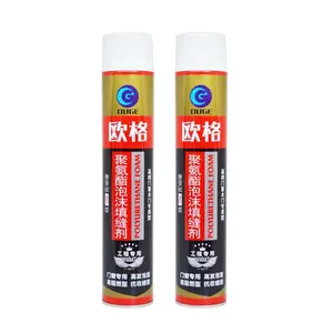 Qingdao Goede Fabrieksleveranciers Houten Vulling Spray Polyurethaanschuim Ondersteuning Maatwerk Verschillende 1000Ml Kleefkit