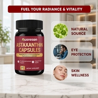 Huile d'astaxanthine en vrac sous marque privée, antioxydant, produits de soin blanchissants pour la peau, suppléments naturels, capsules d'astaxanthine 12 mg 24 mg