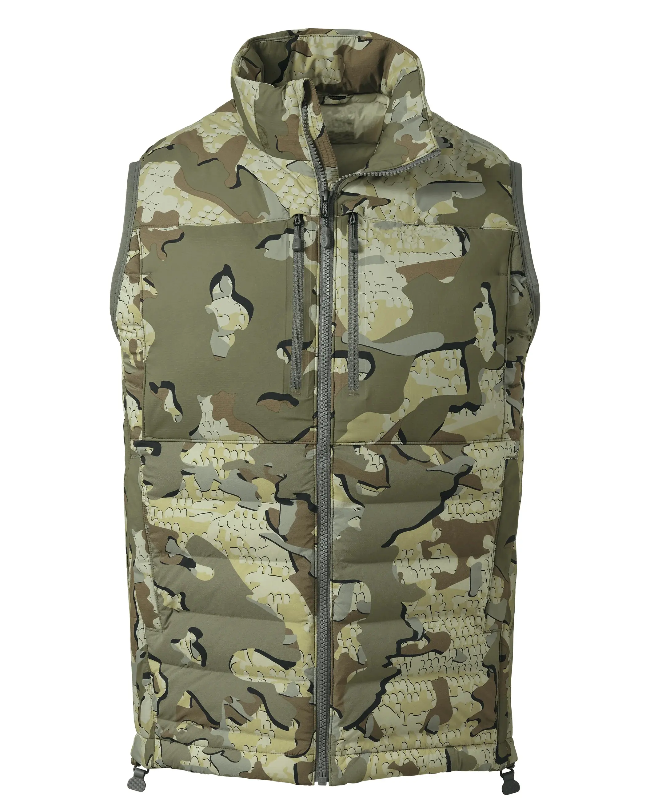 Chaleco de caza al aire libre impermeable personalizado chaqueta de camuflaje con aislamiento térmico de invierno calentador de cuerpo acolchado táctico ligero