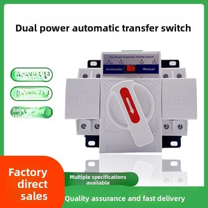 Miniatur-Dual-Power-Automatischer Transferschalter für den Haushalt, ATS, intelligente Umschaltung, einphasig, 63A, 2P/3P/4P, 220V, China - Product Image 3